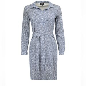 A.P.C. Long Sleeve Floral Shift Dress with Belt
Size: Medium
